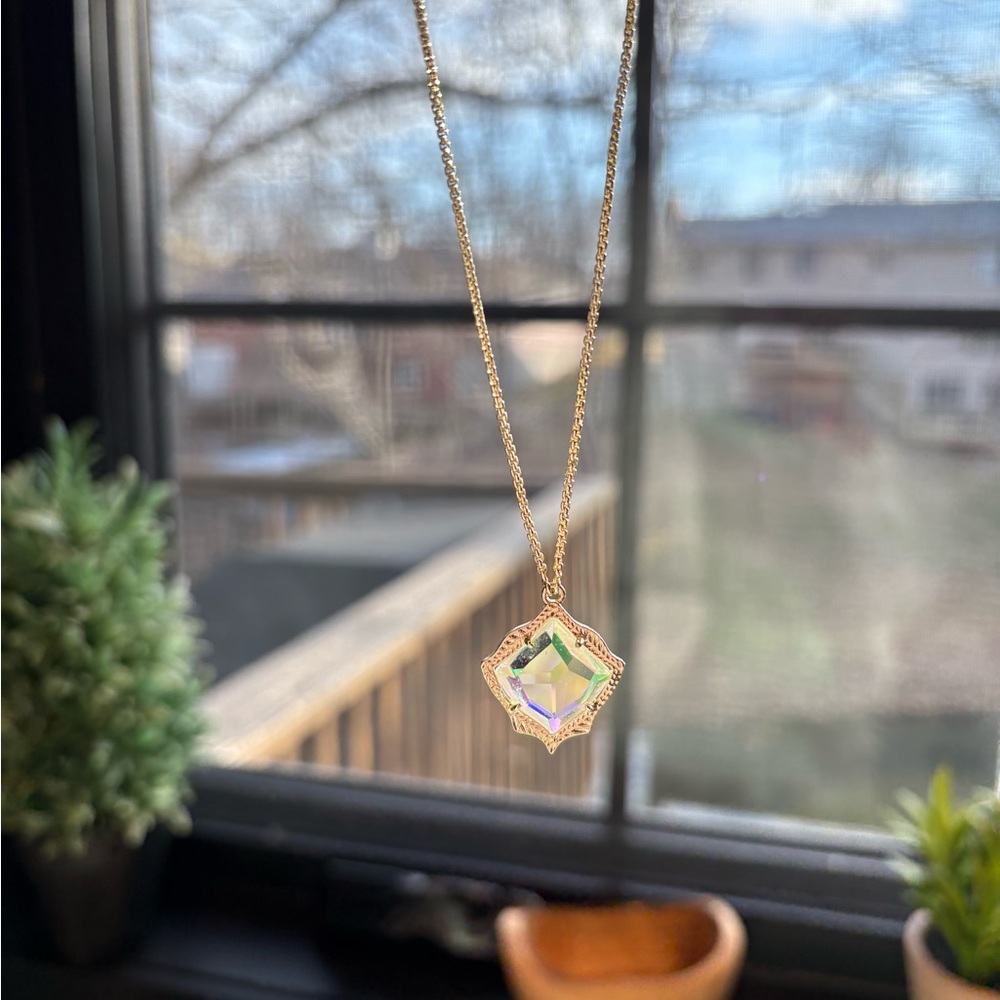 Kendra Scott Iridescent Gold Necklace